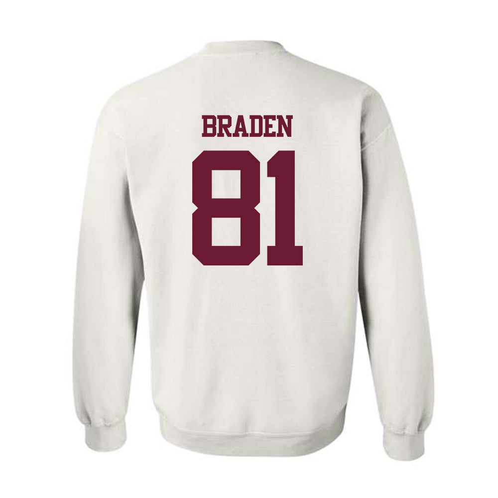 Texas A&M - NCAA Football : Luke Braden - Statement Shersey Crewneck Sweatshirt-1