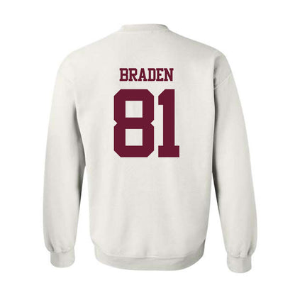 Texas A&M - NCAA Football : Luke Braden - Statement Shersey Crewneck Sweatshirt-1
