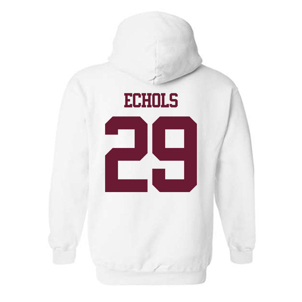 Texas A&M - NCAA Football : Justin Echols - Statement Shersey Hooded Sweatshirt-1