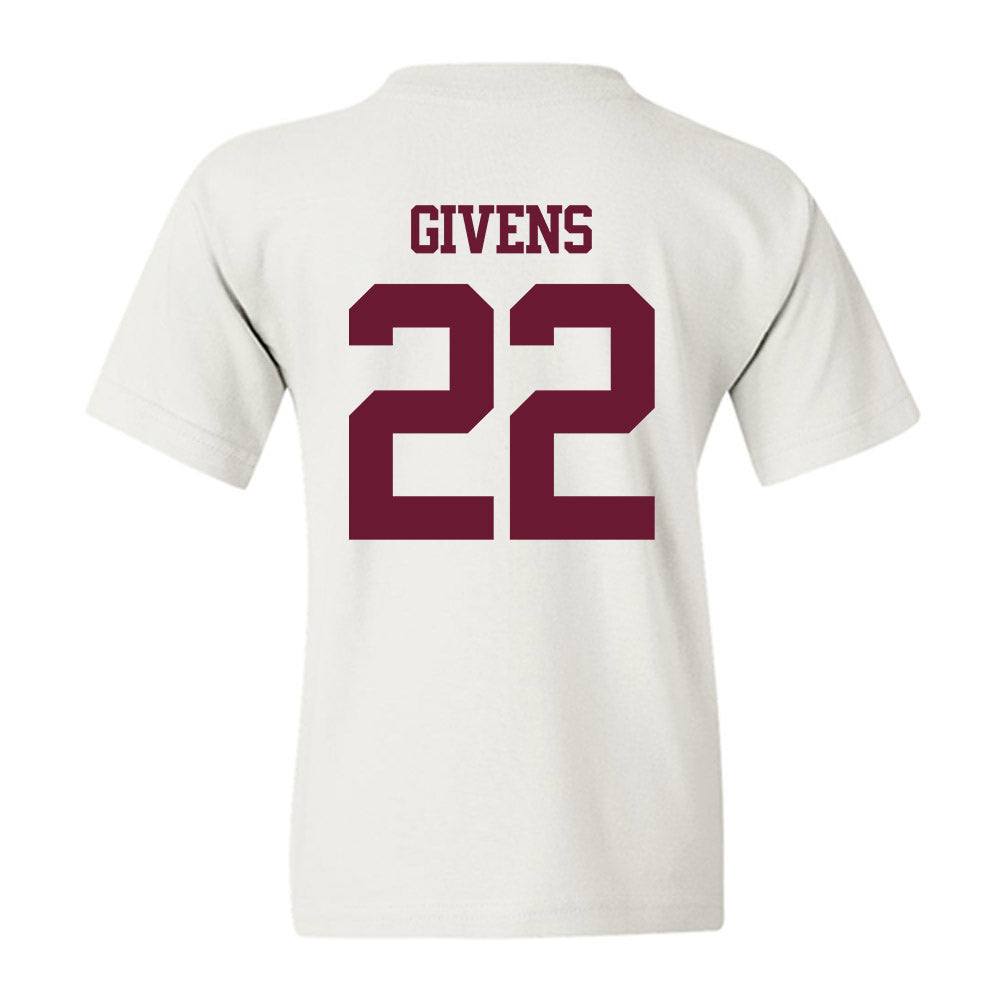 Texas A&M - NCAA Football : Tristian Givens - Statement Shersey Youth T-Shirt-1