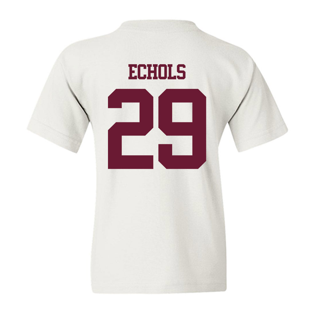 Texas A&M - NCAA Football : Justin Echols - Statement Shersey Youth T-Shirt-1