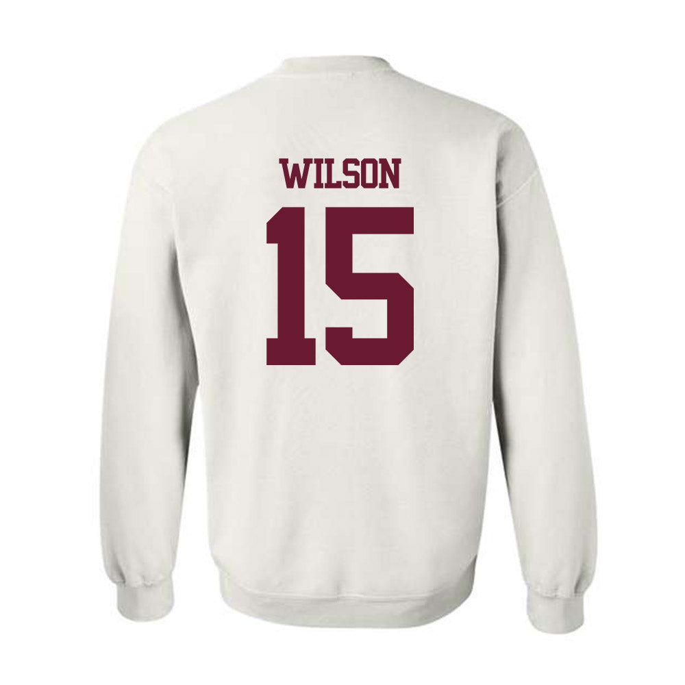 Texas A&M - NCAA Football : Tylan Wilson - Statement Shersey Crewneck Sweatshirt-1