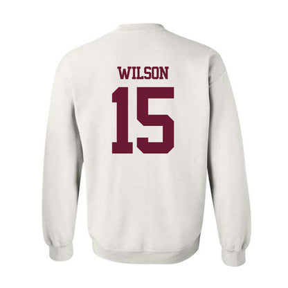 Texas A&M - NCAA Football : Tylan Wilson - Statement Shersey Crewneck Sweatshirt-1