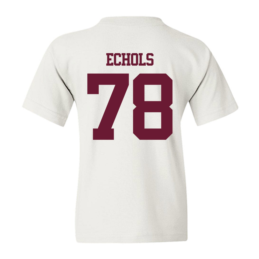 Texas A&M - NCAA Football : Coen Echols - Statement Shersey Youth T-Shirt-1