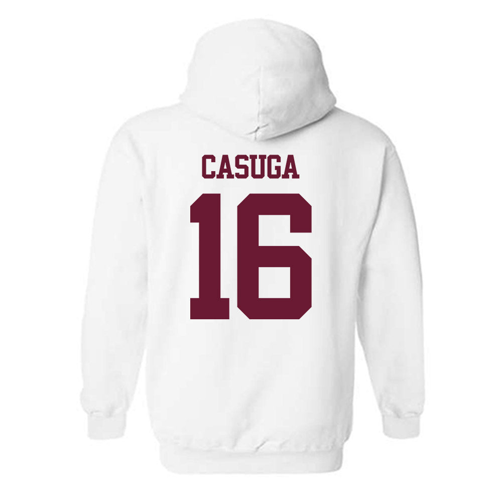 Texas A&M - NCAA Football : Helaman Casuga - Statement Shersey Hooded Sweatshirt-1