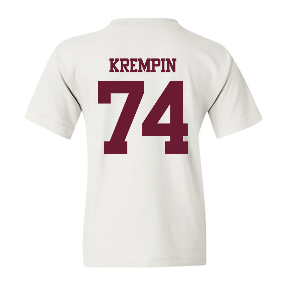 Texas A&M - NCAA Football : Zaden Krempin - Statement Shersey Youth T-Shirt-1