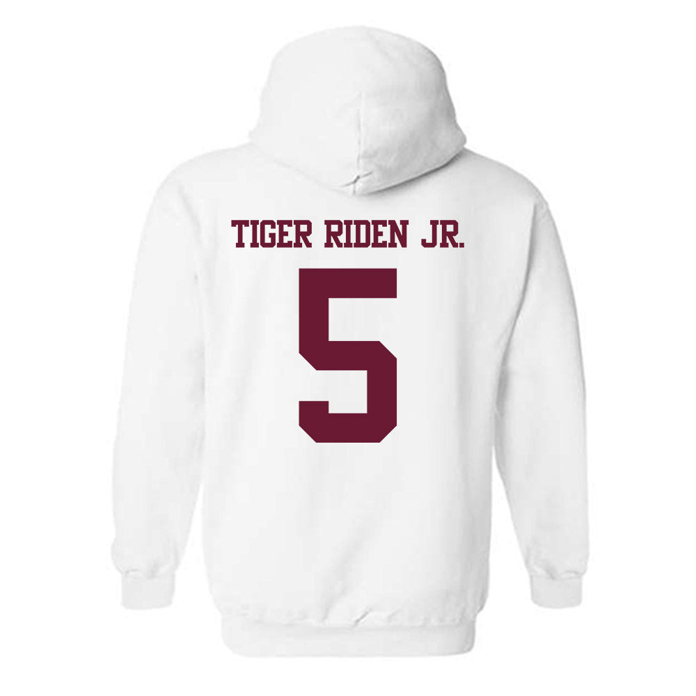 Texas A&M - NCAA Football : Deondrae Tiger Riden Jr. - Statement Shersey Hooded Sweatshirt-1