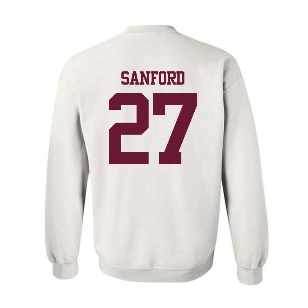 Texas A&M - NCAA Football : Daymion Sanford - Statement Shersey Crewneck Sweatshirt-1