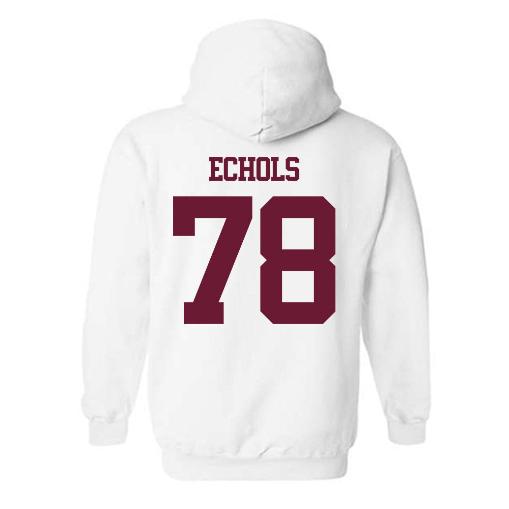 Texas A&M - NCAA Football : Coen Echols - Statement Shersey Hooded Sweatshirt-1