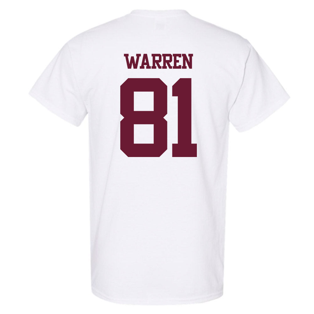 Texas A&M - NCAA Football : Jayden Warren - Statement Shersey T-Shirt-1