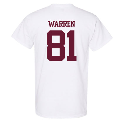 Texas A&M - NCAA Football : Jayden Warren - Statement Shersey T-Shirt-1