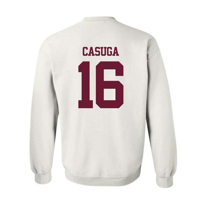 Texas A&M - NCAA Football : Helaman Casuga - Statement Shersey Crewneck Sweatshirt-1