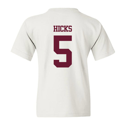 Texas A&M - NCAA Football : DJ Hicks - Statement Shersey Youth T-Shirt-1