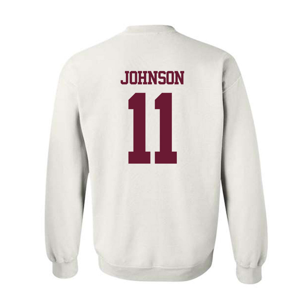 Texas A&M - NCAA Football : Kelshaun Johnson - Statement Shersey Crewneck Sweatshirt-1