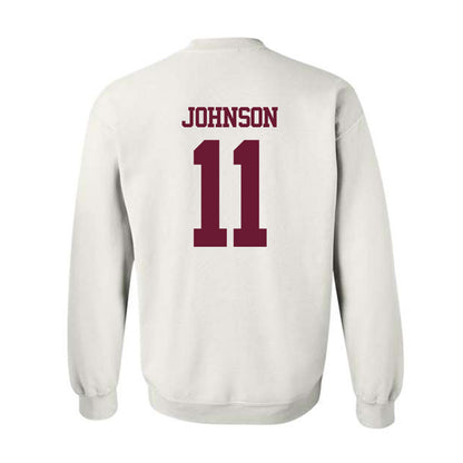 Texas A&M - NCAA Football : Kelshaun Johnson - Statement Shersey Crewneck Sweatshirt-1