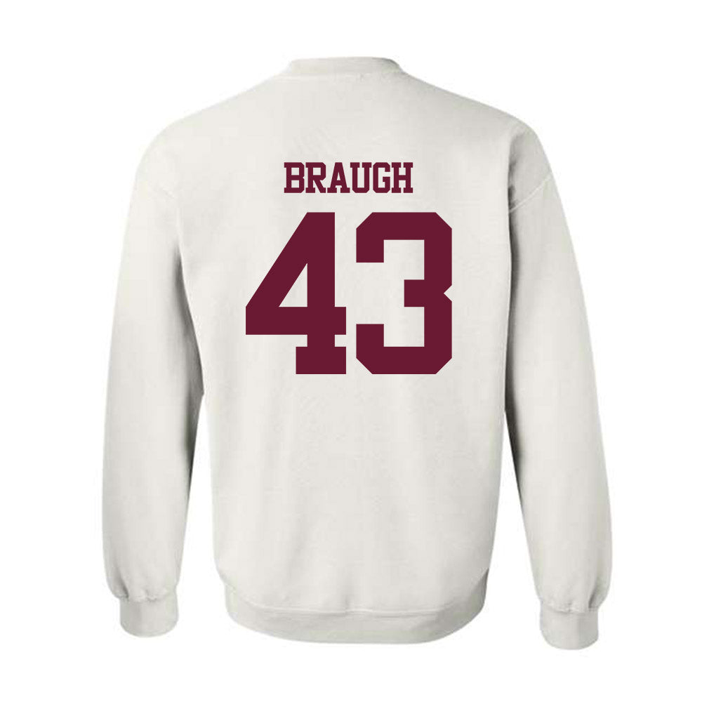 Texas A&M - NCAA Football : Carter Braugh - Statement Shersey Crewneck Sweatshirt-1