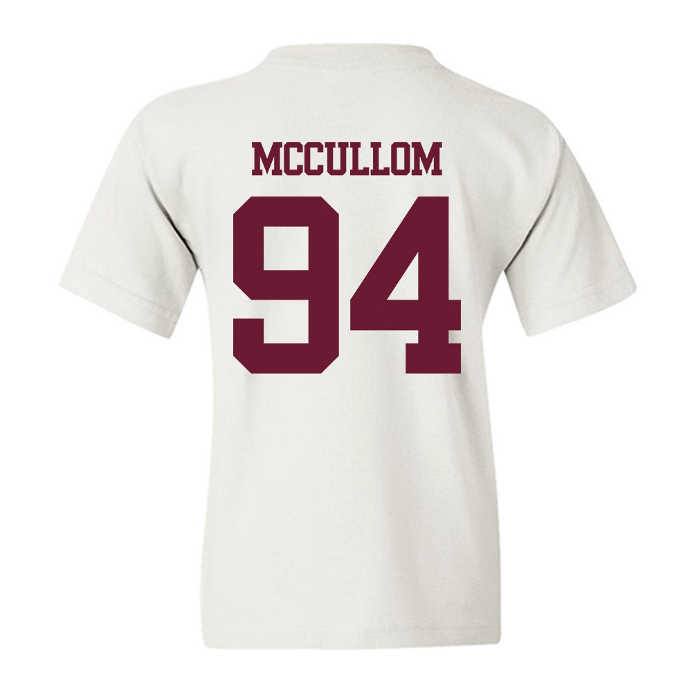 Texas A&M - NCAA Football : Angelo McCullom - Statement Shersey Youth T-Shirt-1