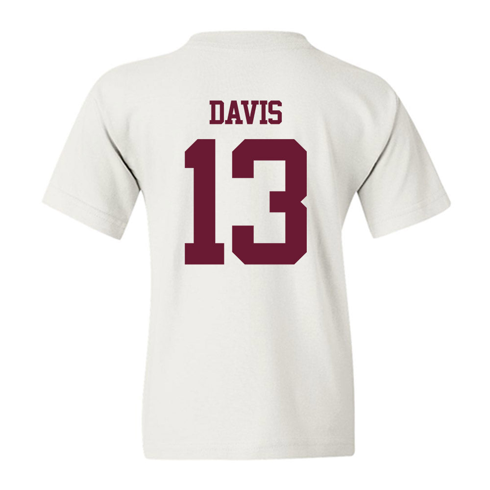 Texas A&M - NCAA Football : Myles Davis - Statement Shersey Youth T-Shirt-1