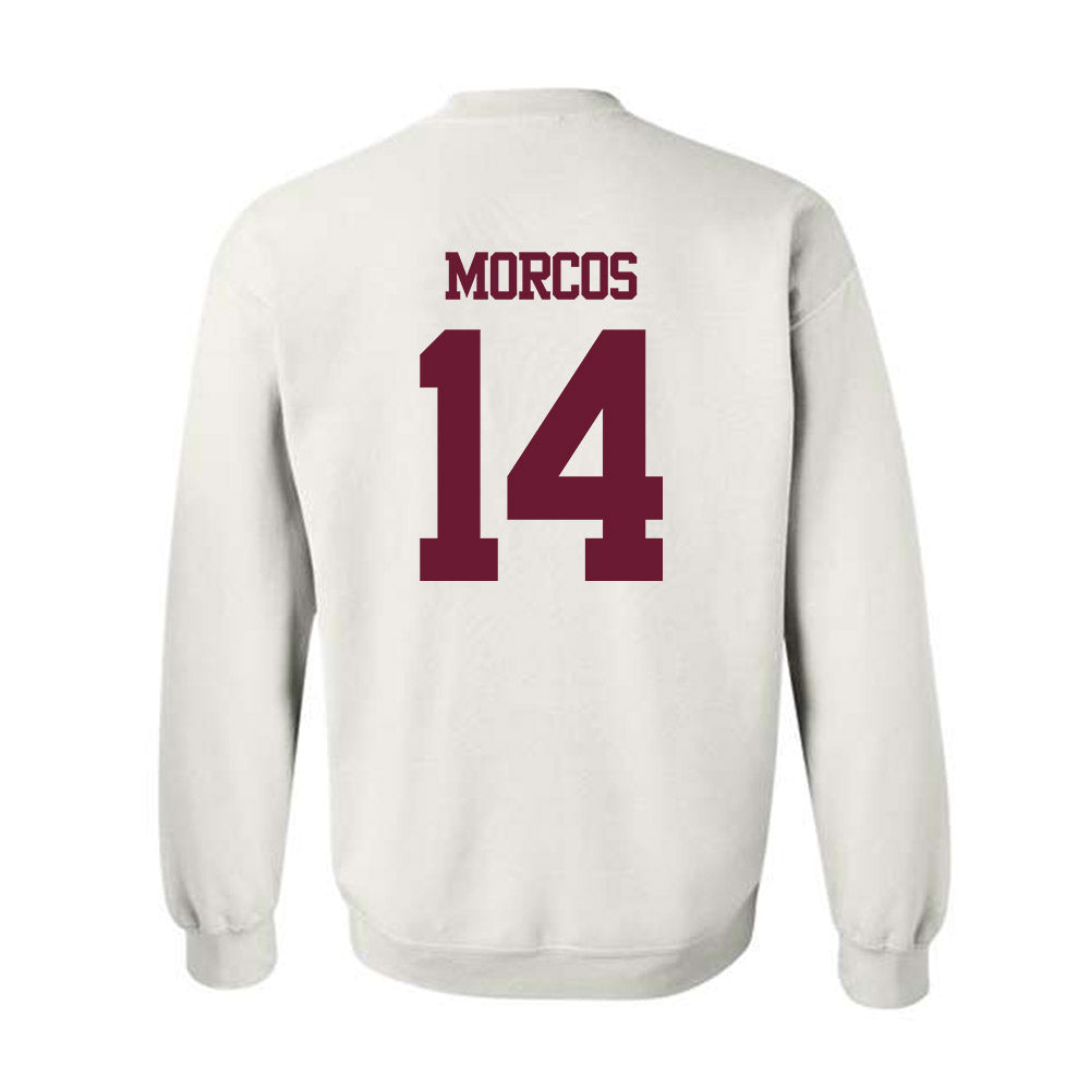 Texas A&M - NCAA Football : Eli Morcos - Statement Shersey Crewneck Sweatshirt-1