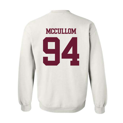 Texas A&M - NCAA Football : Angelo McCullom - Statement Shersey Crewneck Sweatshirt-1
