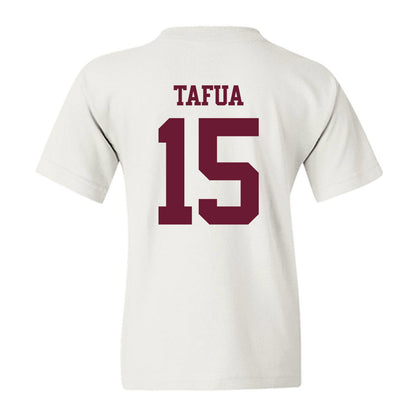 Texas A&M - NCAA Football : Caleb Tafua - Statement Shersey Youth T-Shirt-1