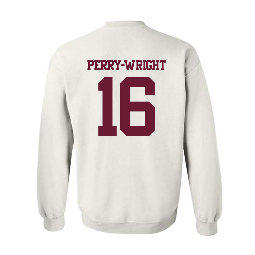 Texas A&M - NCAA Football : Bryce Perry-Wright - Statement Shersey Crewneck Sweatshirt-1