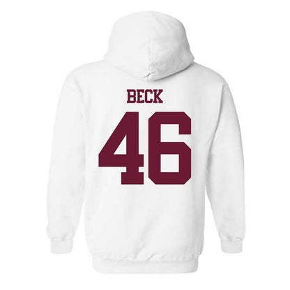 Texas A&M - NCAA Football : Qui Beck - Statement Shersey Hooded Sweatshirt-1