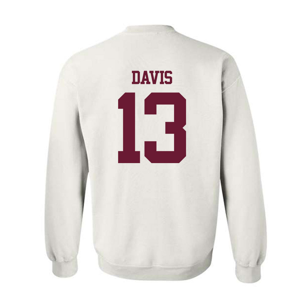 Texas A&M - NCAA Football : Myles Davis - Statement Shersey Crewneck Sweatshirt-1