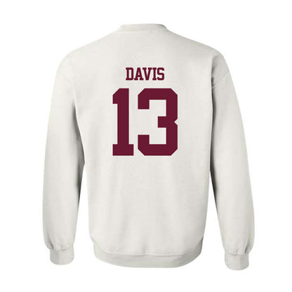 Texas A&M - NCAA Football : Myles Davis - Statement Shersey Crewneck Sweatshirt-1