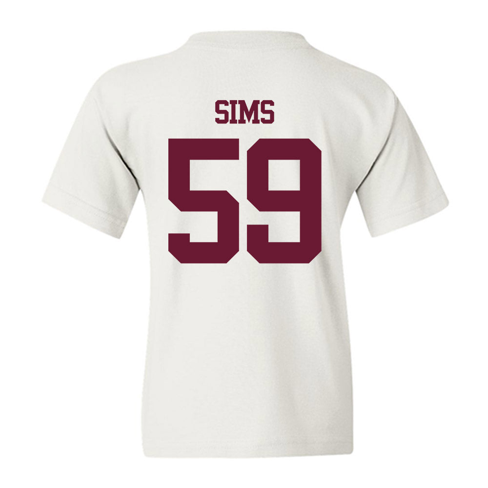 Texas A&M - NCAA Football : Chace Sims - Statement Shersey Youth T-Shirt-1