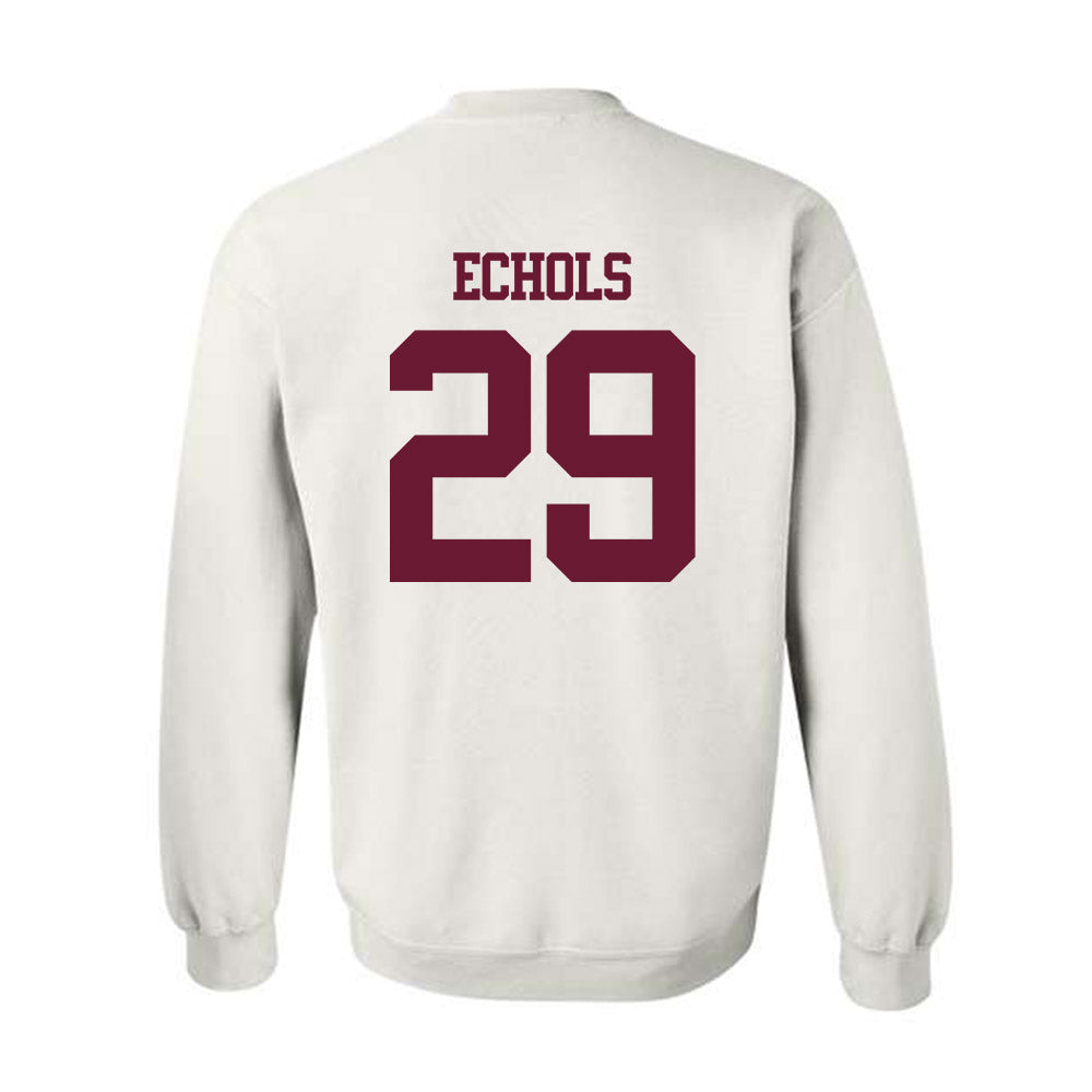 Texas A&M - NCAA Football : Justin Echols - Statement Shersey Crewneck Sweatshirt-1