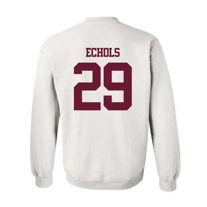 Texas A&M - NCAA Football : Justin Echols - Statement Shersey Crewneck Sweatshirt-1