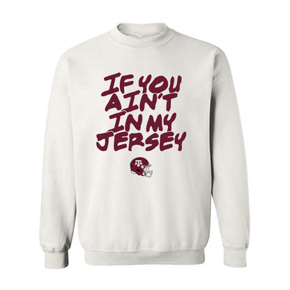 Texas A&M - NCAA Football : Chase Burton - Statement Shersey Crewneck Sweatshirt-0