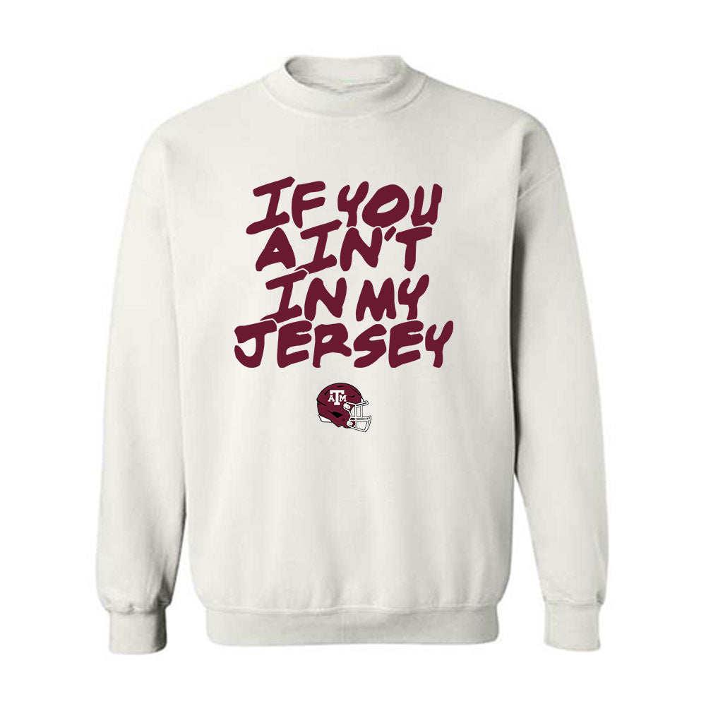 Texas A&M - NCAA Football : Angelo McCullom - Statement Shersey Crewneck Sweatshirt-0