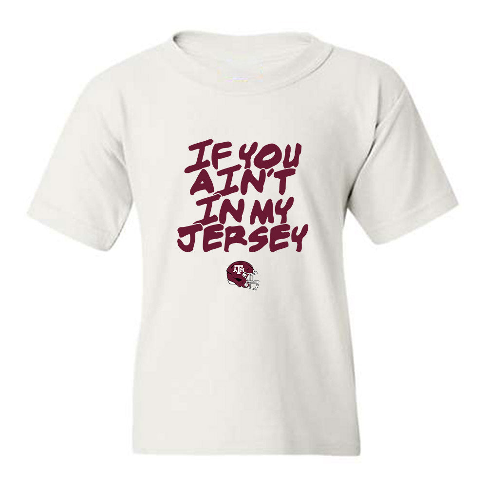Texas A&M - NCAA Football : Alex Abbott - Statement Shersey Youth T-Shirt-0