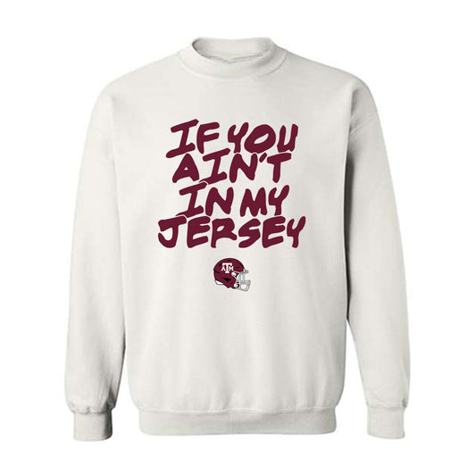 Texas A&M - NCAA Football : Terry Bussey - Statement Shersey Crewneck Sweatshirt-0