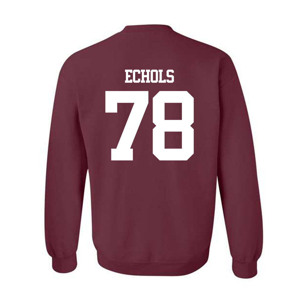 Texas A&M - NCAA Football : Coen Echols - Statement Shersey Crewneck Sweatshirt-1