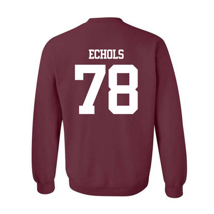 Texas A&M - NCAA Football : Coen Echols - Statement Shersey Crewneck Sweatshirt-1