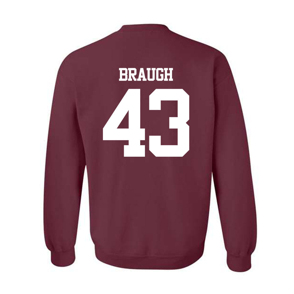 Texas A&M - NCAA Football : Carter Braugh - Statement Shersey Crewneck Sweatshirt-1