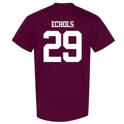 Texas A&M - NCAA Football : Justin Echols - Statement Shersey T-Shirt-1