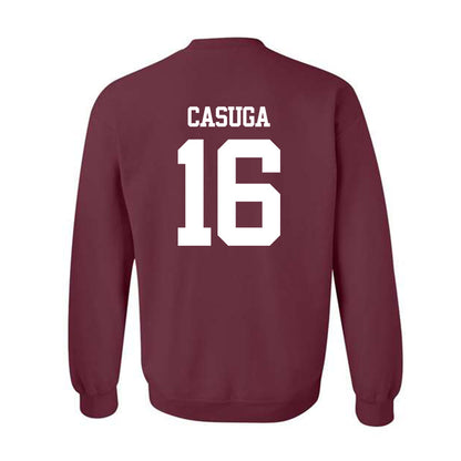 Texas A&M - NCAA Football : Helaman Casuga - Statement Shersey Crewneck Sweatshirt-1
