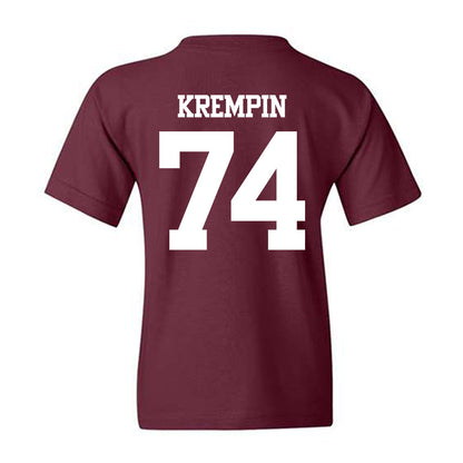 Texas A&M - NCAA Football : Zaden Krempin - Statement Shersey Youth T-Shirt-1