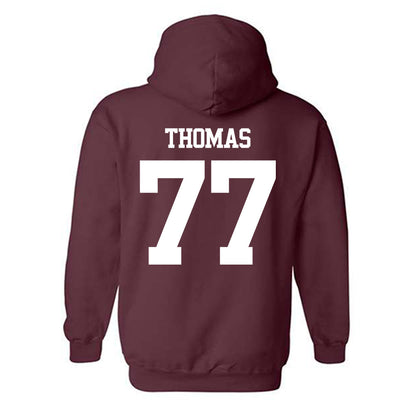 Texas A&M - NCAA Football : Tyler Thomas - Statement Shersey Hooded Sweatshirt-1