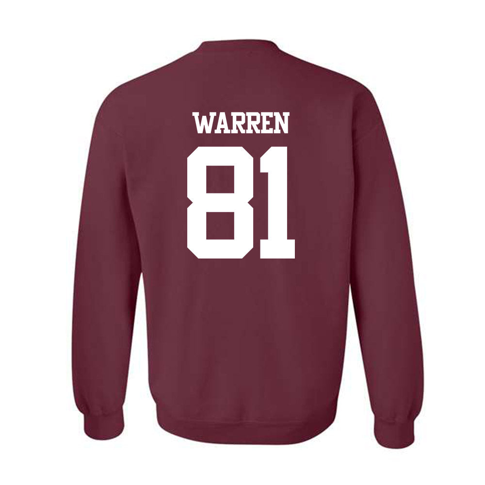 Texas A&M - NCAA Football : Jayden Warren - Statement Shersey Crewneck Sweatshirt-1