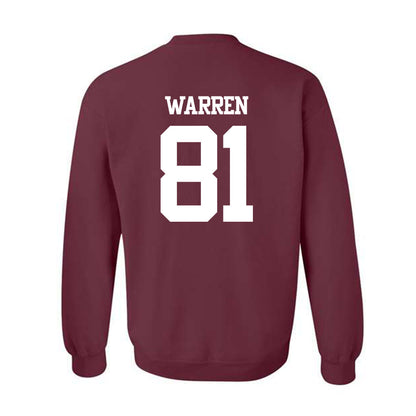Texas A&M - NCAA Football : Jayden Warren - Statement Shersey Crewneck Sweatshirt-1