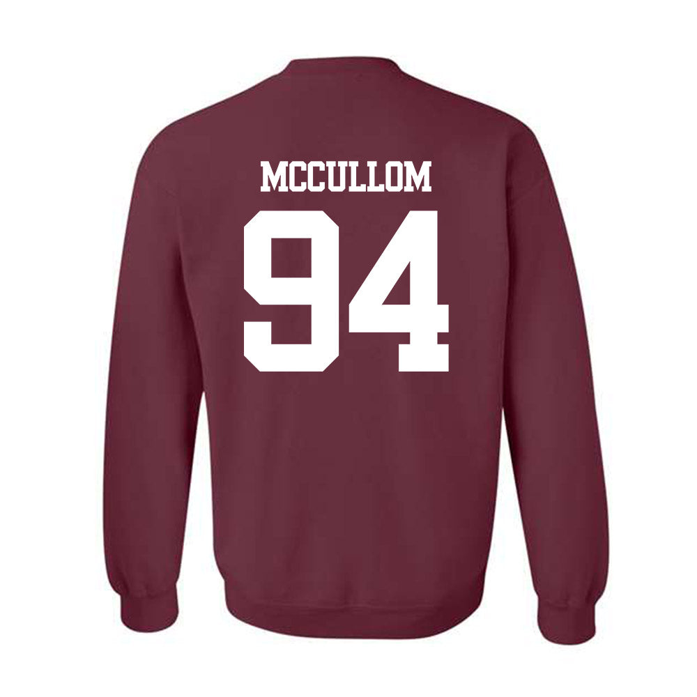 Texas A&M - NCAA Football : Angelo McCullom - Statement Shersey Crewneck Sweatshirt-1