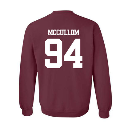 Texas A&M - NCAA Football : Angelo McCullom - Statement Shersey Crewneck Sweatshirt-1