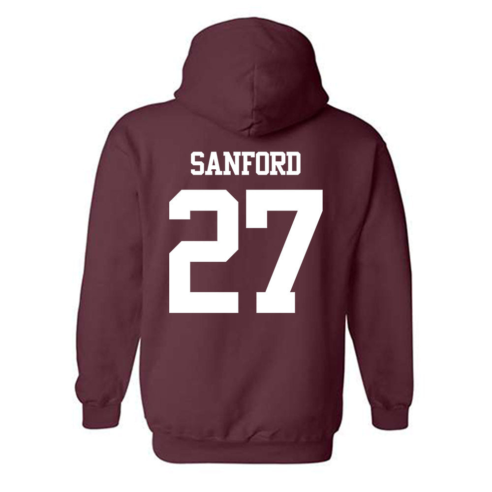 Texas A&M - NCAA Football : Daymion Sanford - Statement Shersey Hooded Sweatshirt-1
