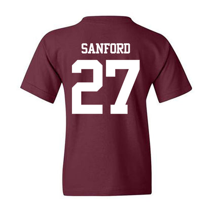 Texas A&M - NCAA Football : Daymion Sanford - Statement Shersey Youth T-Shirt-1