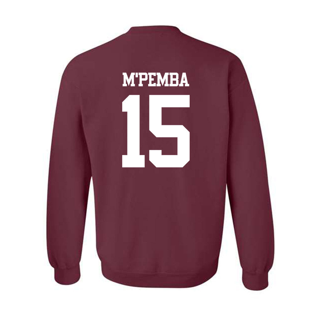 Texas A&M - NCAA Football : Sam M'Pemba - Statement Shersey Crewneck Sweatshirt-1